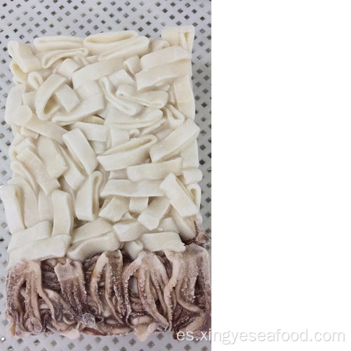 Anillos de calamar congelados y tentáculos Todarodes Pacificus T+R